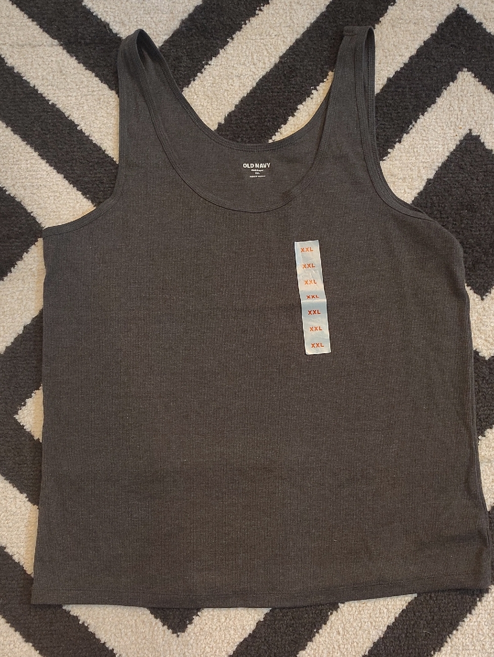 3 Items $15🆕Old Navy Black Ribbed Scoop Neck Tank Sz XXL